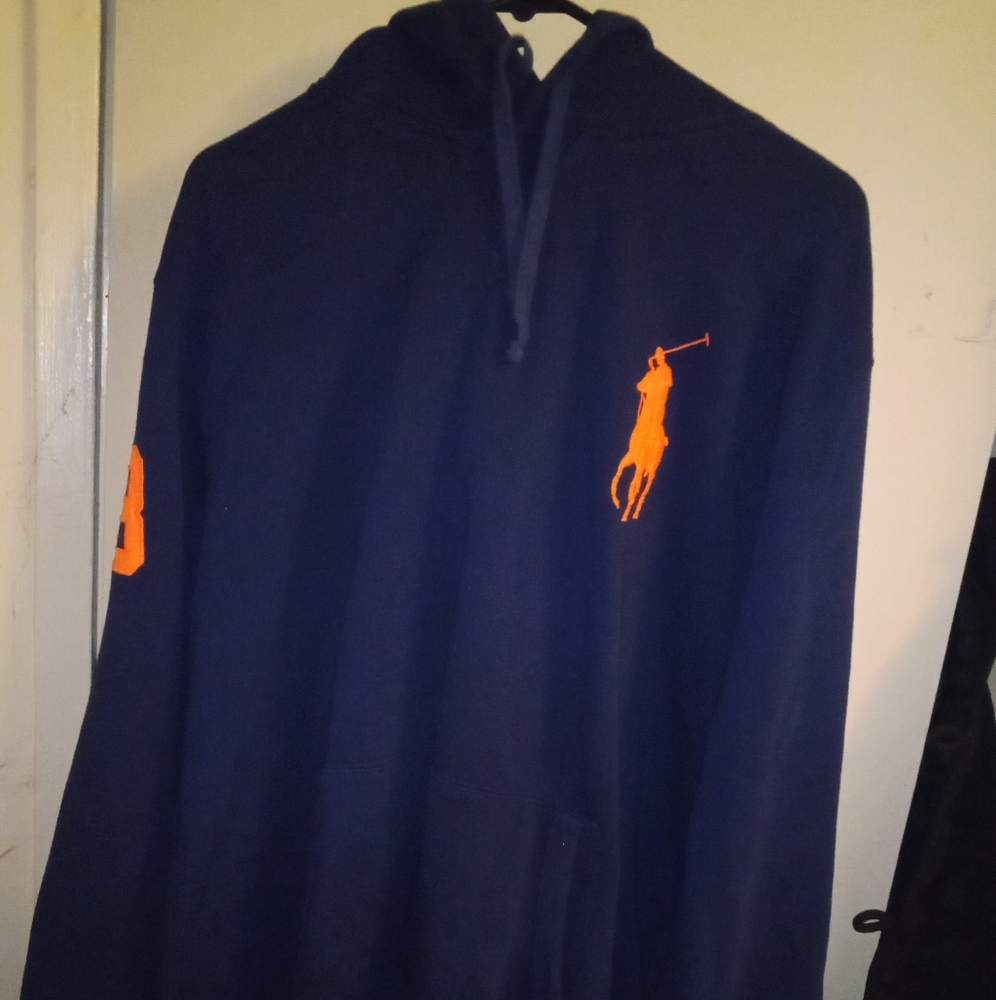 Polo hoody with big horse by Ralph Lauren